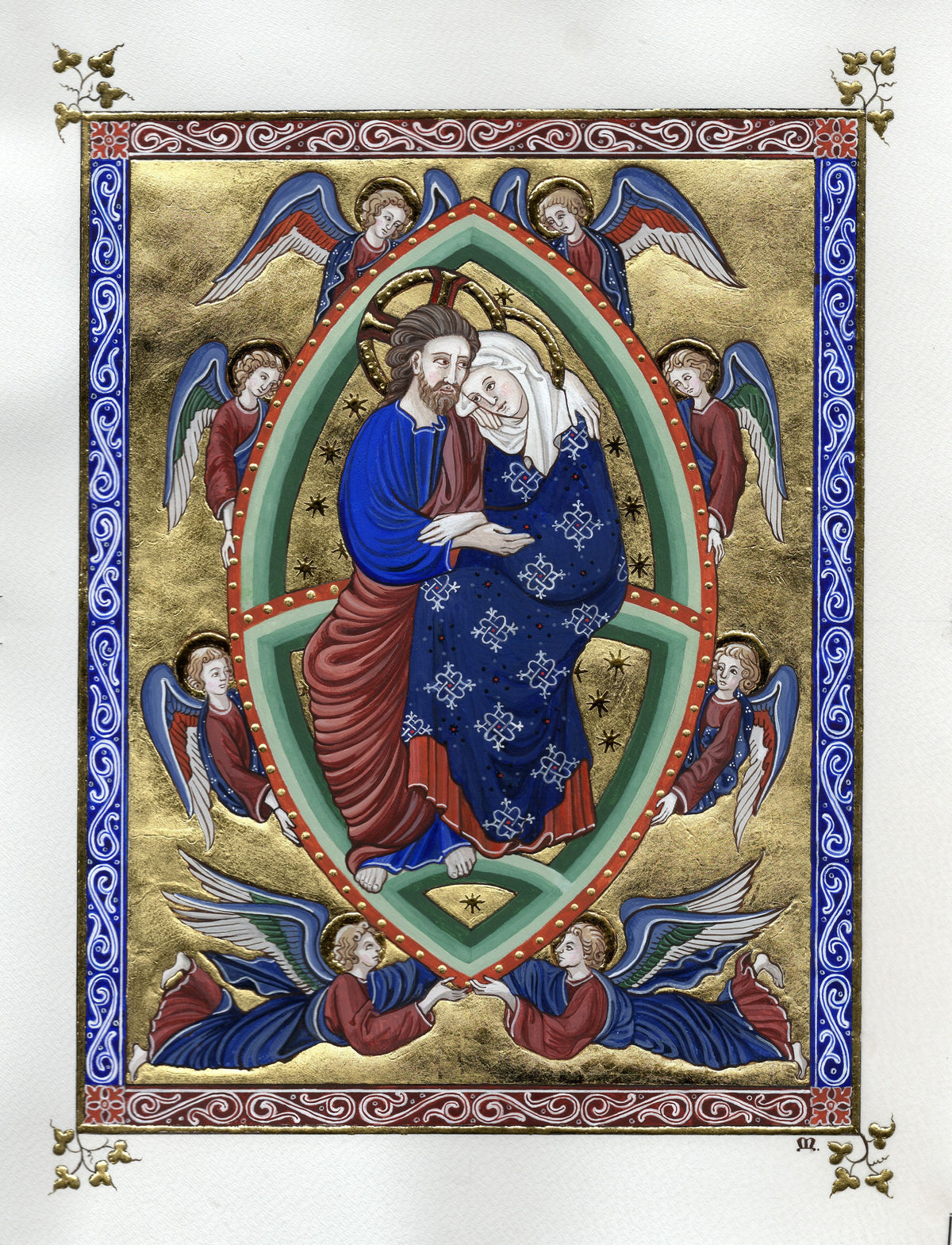 The Assumption of the Virgin in the arms of Christ